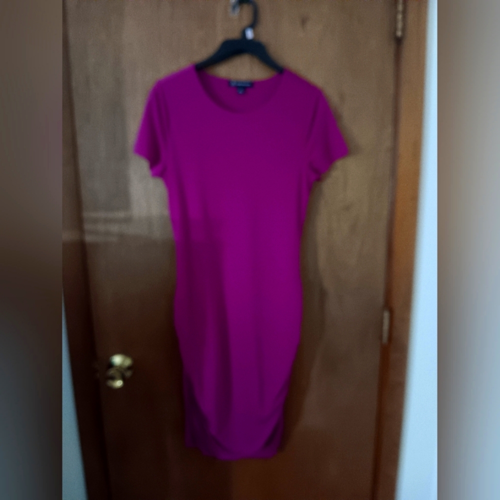 PINK SHIRT DRESS